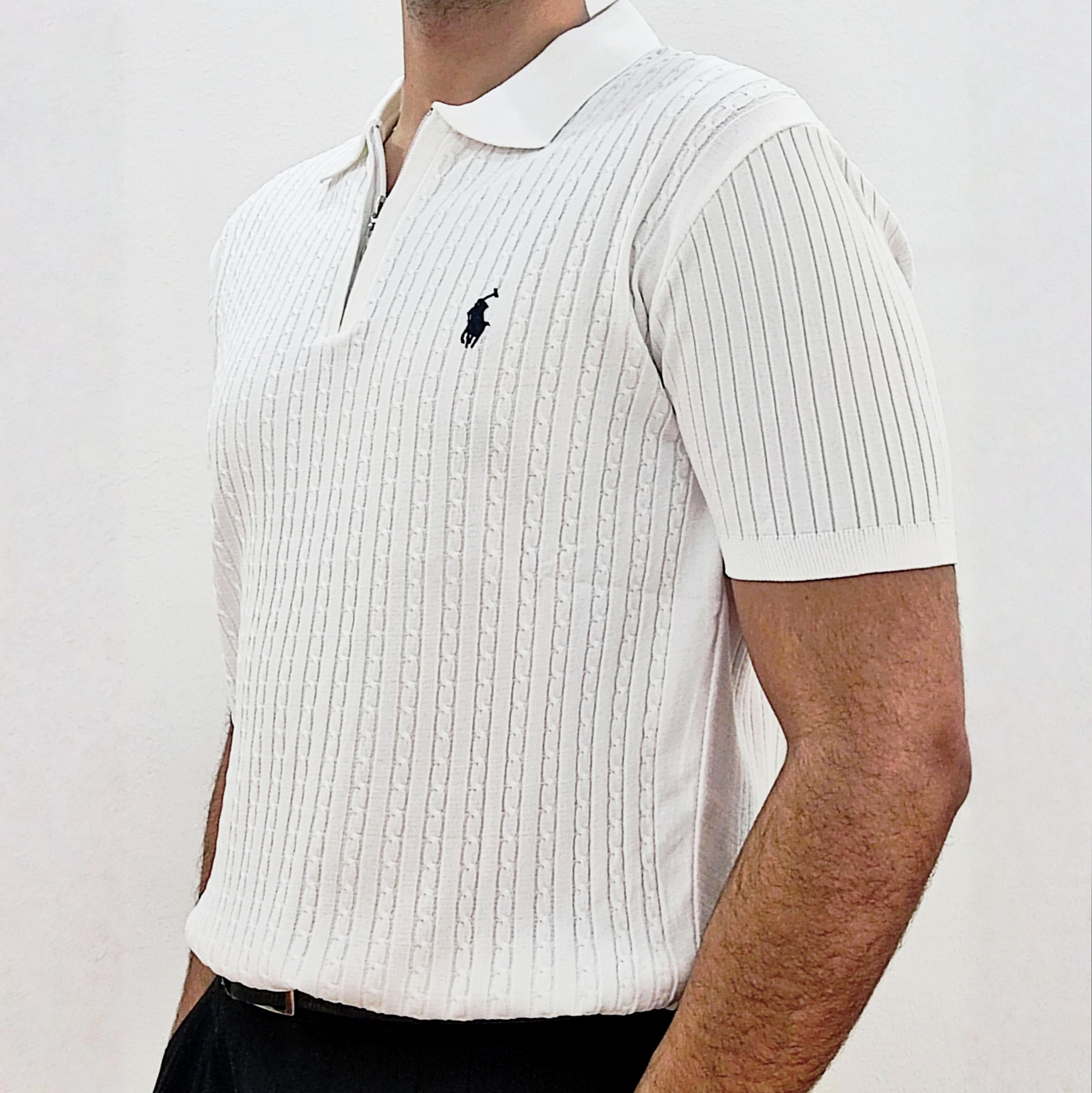 Premuim Cable Knit Polo