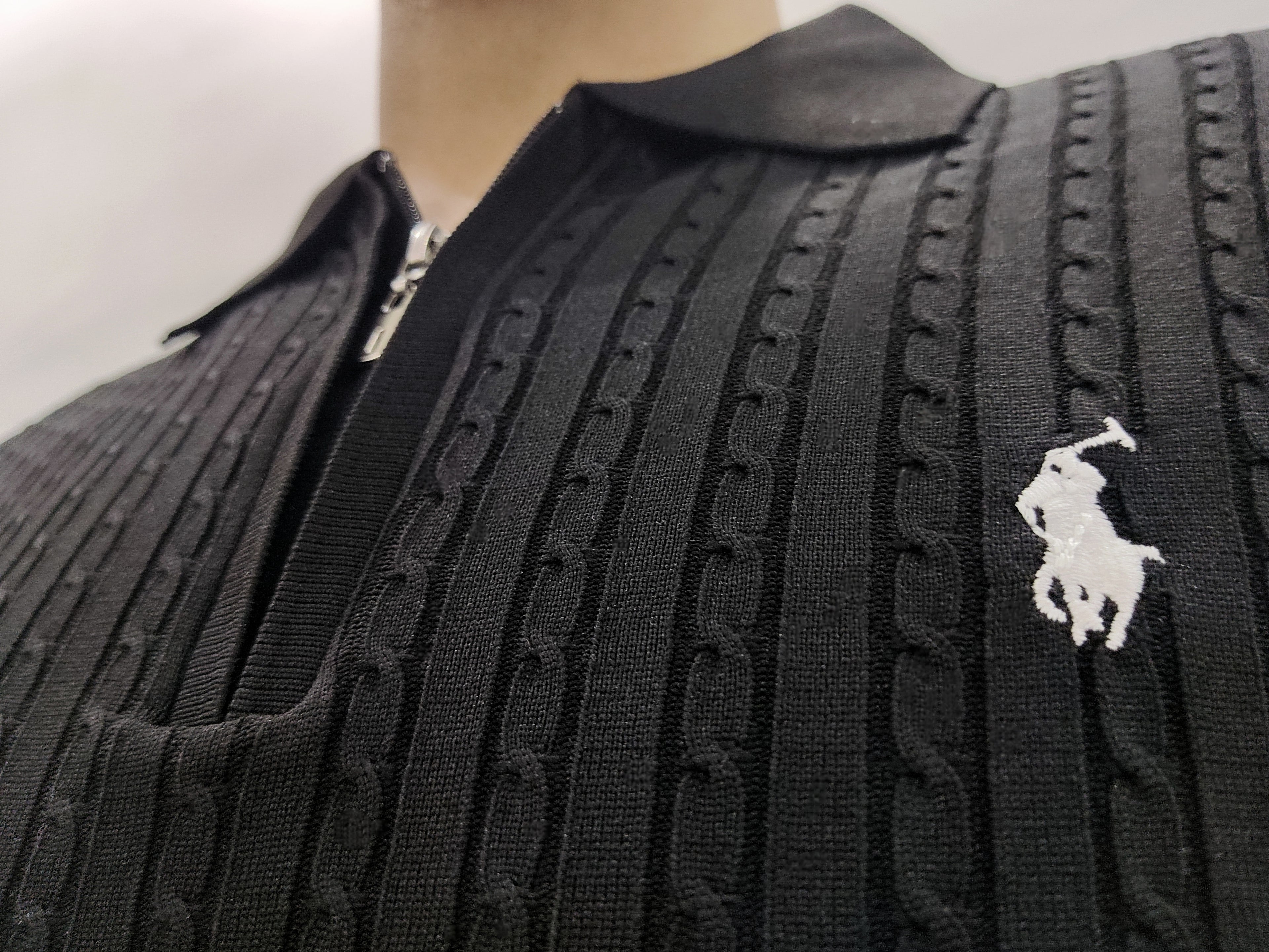Premuim Cable Knit Polo