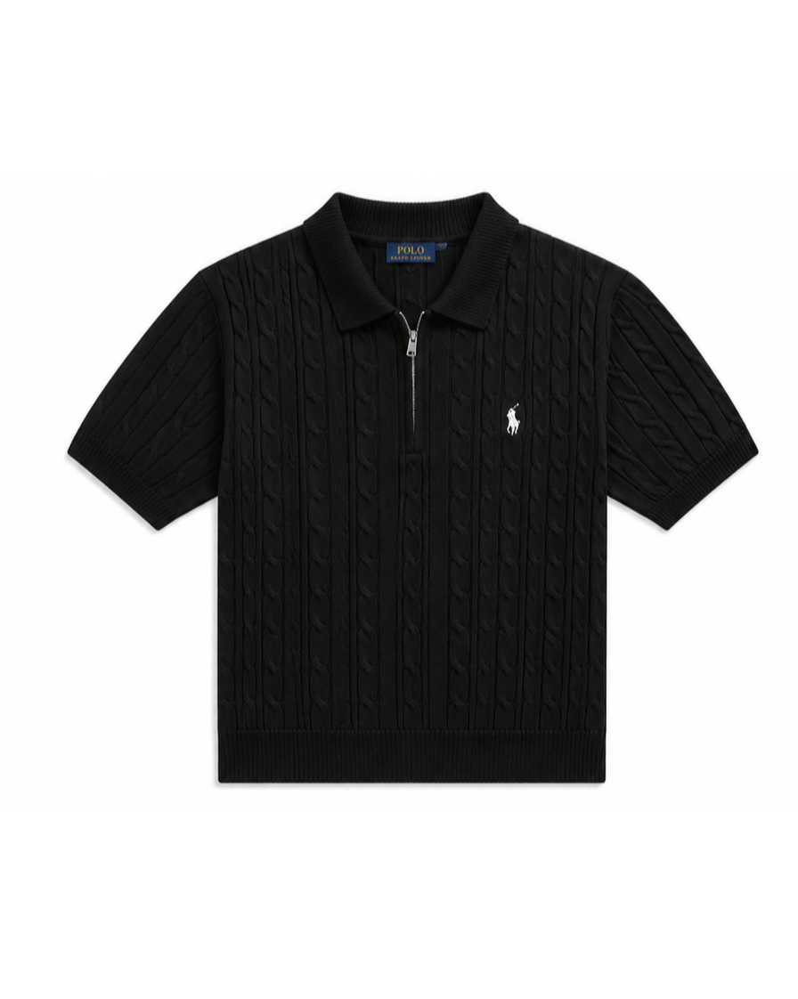 Premuim Cable Knit Polo