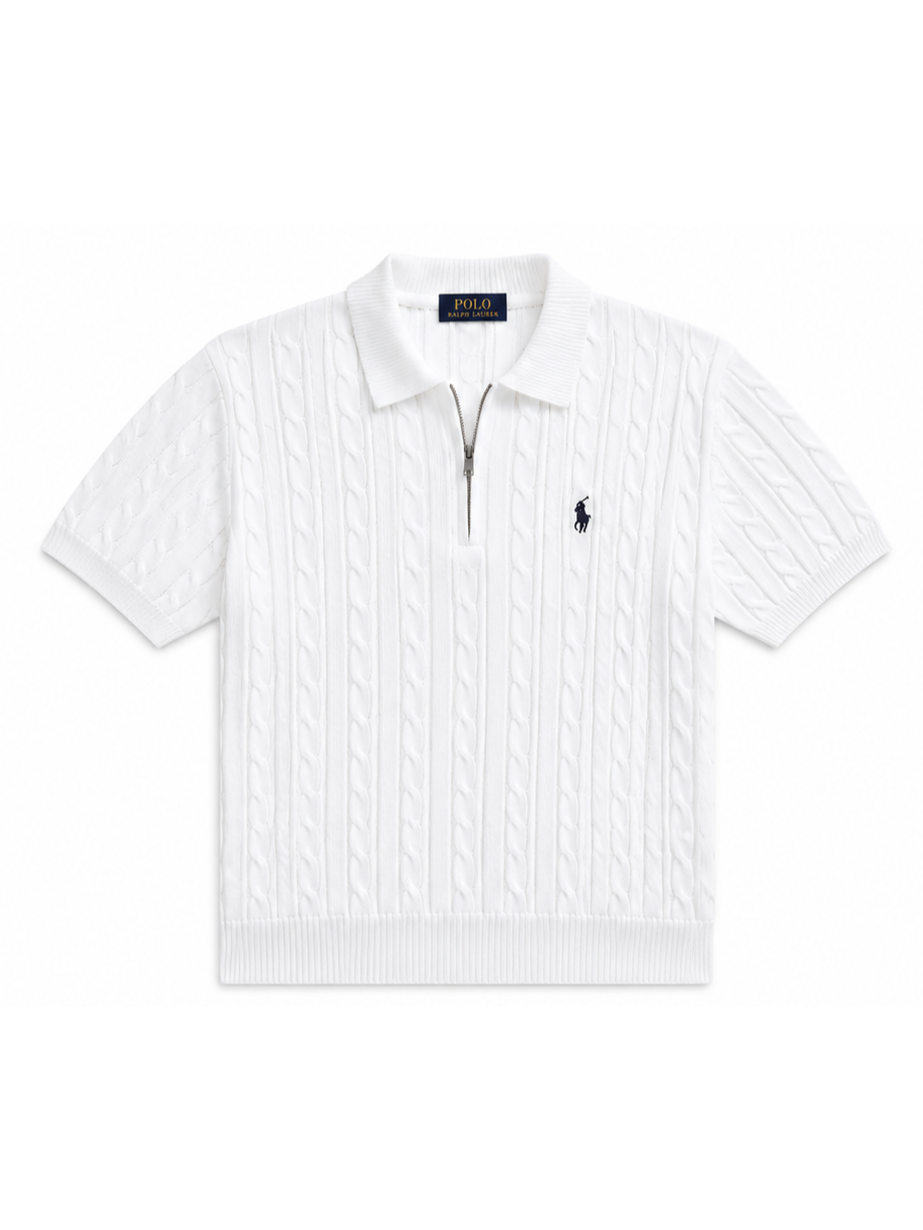Premuim Cable Knit Polo